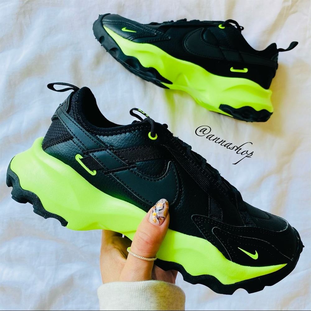 New Nike TC 7900 black leather sneakers - Picture 2 of 11